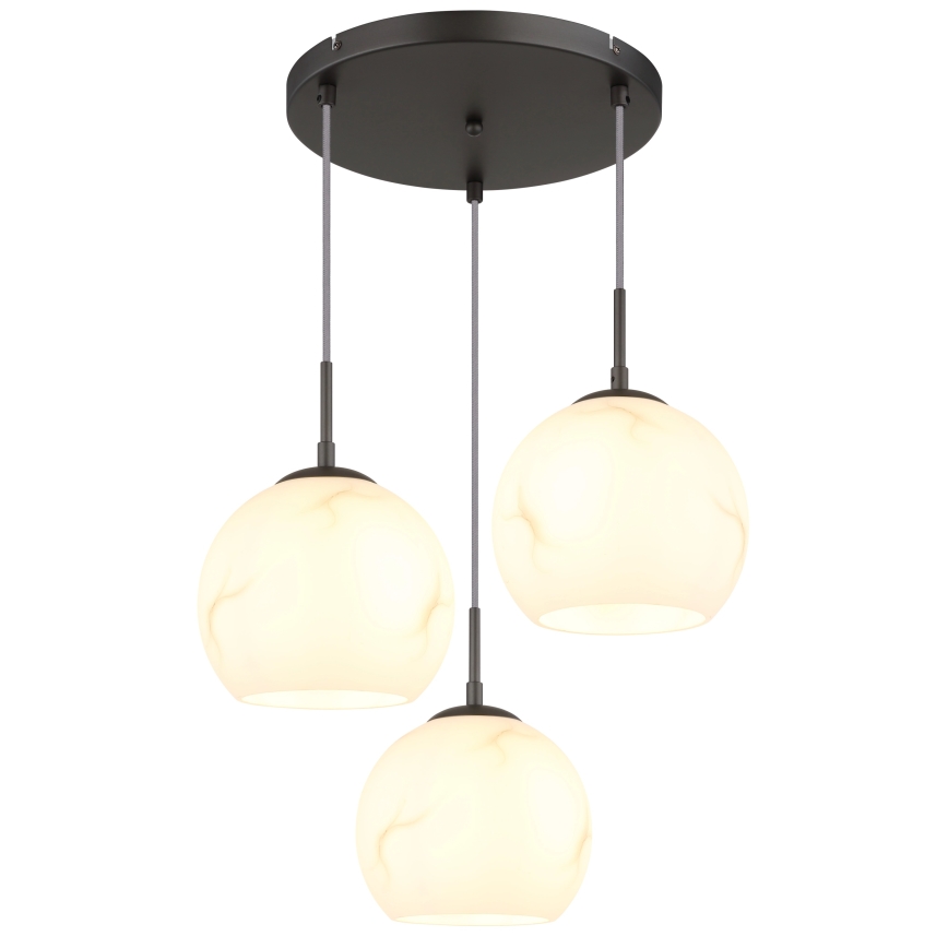 Globo - Люстра на тросі 3xE27/60W/230V, діаметр 42,5 см