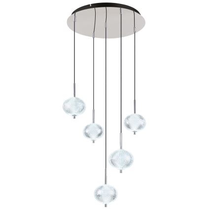 Globo - Светодиодная подвесная люстра 5xLED/6,6W/230V 3000/4500/6500K