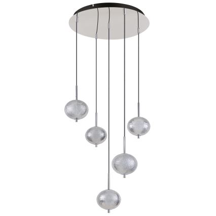 Globo - Світлодіодна підвісна люстра 5xLED/6,6W/230V 3000/4500/6500K