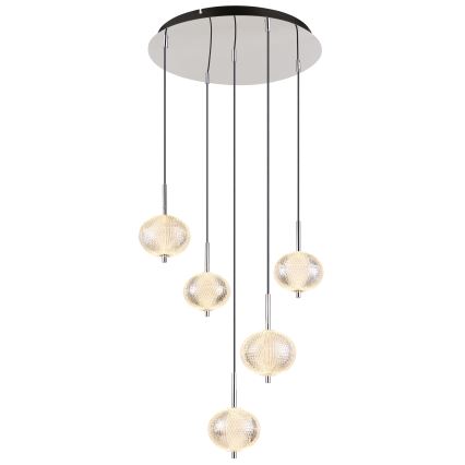 Globo - Світлодіодна підвісна люстра 5xLED/6,6W/230V 3000/4500/6500K