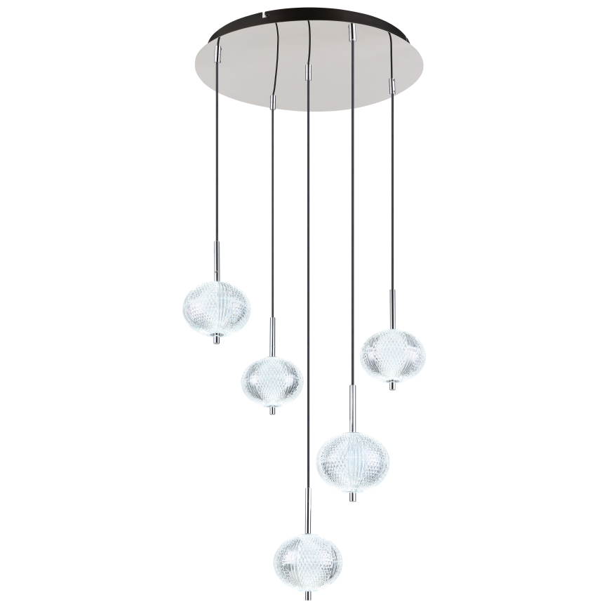 Globo - Світлодіодна підвісна люстра 5xLED/6,6W/230V 3000/4500/6500K