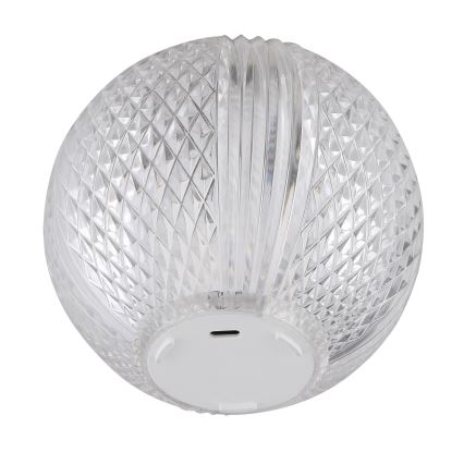 Globo - Сенсорна настільна LED лампа з регулюванням яскравості LED/2W/5V 1200 mAh USB прозорий
