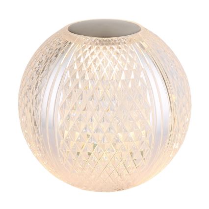 Globo - Светодиодная сенсорная настольная лампа с регулированием яркости LED/2W/5V 1200 mAh USB прозрачный