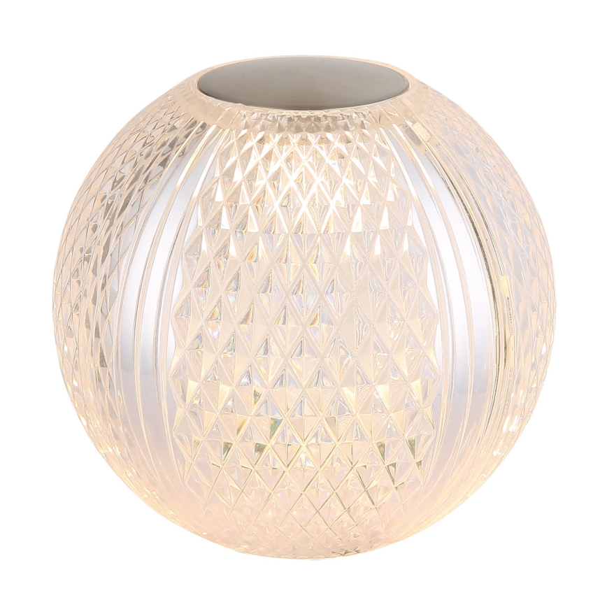 Globo - Светодиодная сенсорная настольная лампа с регулированием яркости LED/2W/5V 1200 mAh USB прозрачный