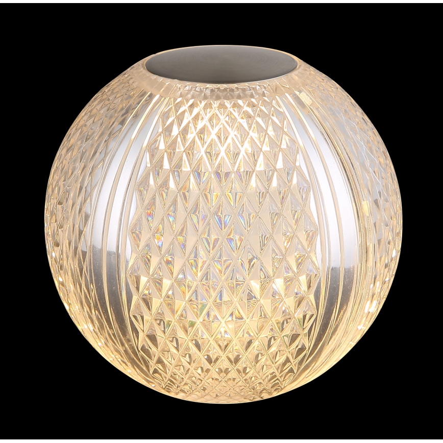 Globo - Светодиодная сенсорная настольная лампа с диммером LED/2W/5V 1200 мАч USB прозрачная