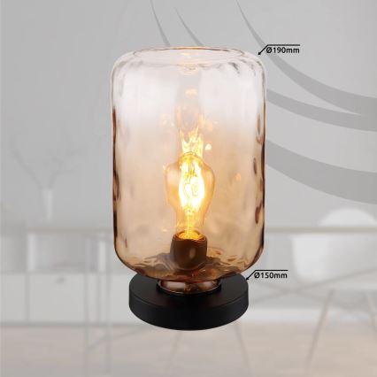 Globo - Настільна лампа 1xE27/60W/230V коричневий