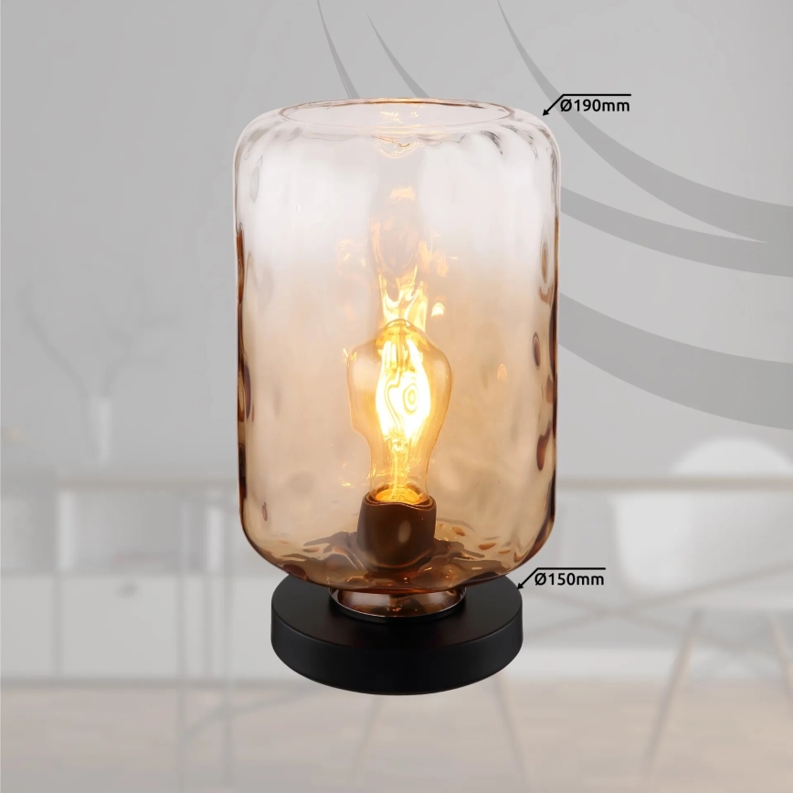 Globo - Настольная лампа 1xE27/60W/230V коричневый
