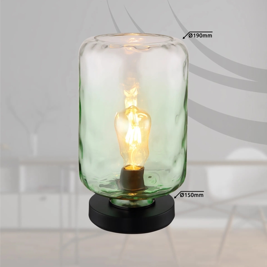 Globo - Настільна лампа 1xE27/60W/230V зелений