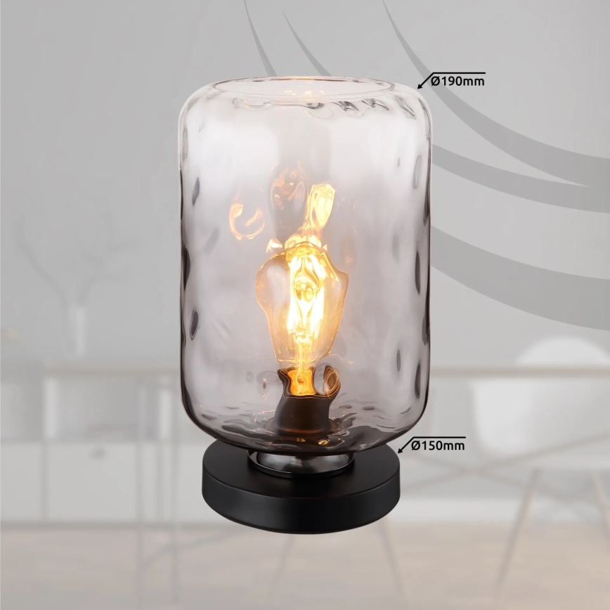 Globo - Настольная лампа 1xE27/60W/230V серый