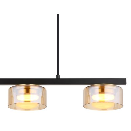 Globo - Світлодіодна підвісна люстра 3xGX53/6W/230V димчастий/коричневий