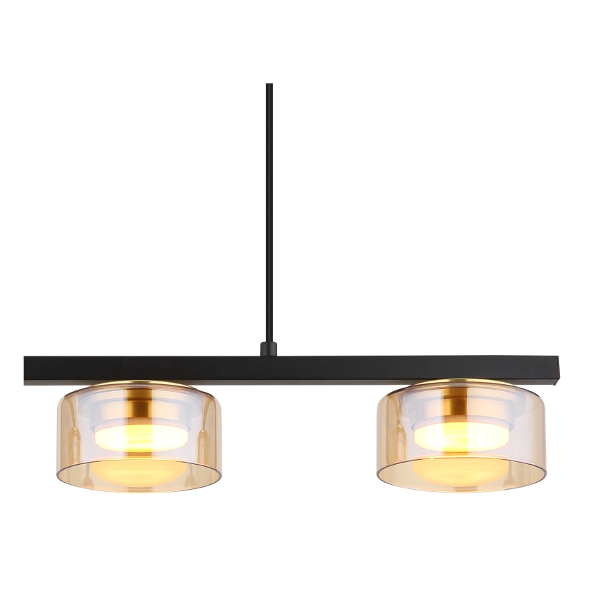 Globo - Світлодіодна підвісна люстра 3xGX53/6W/230V димчастий/коричневий