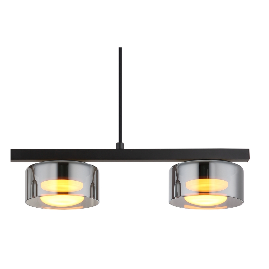 Globo - Светодиодная подвесная люстра 3xGX53/6W/230V дымчатый/черный