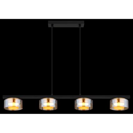 Globo - Светодиодная подвесная люстра 4xGX53/6W/230V дымчатый/коричневый