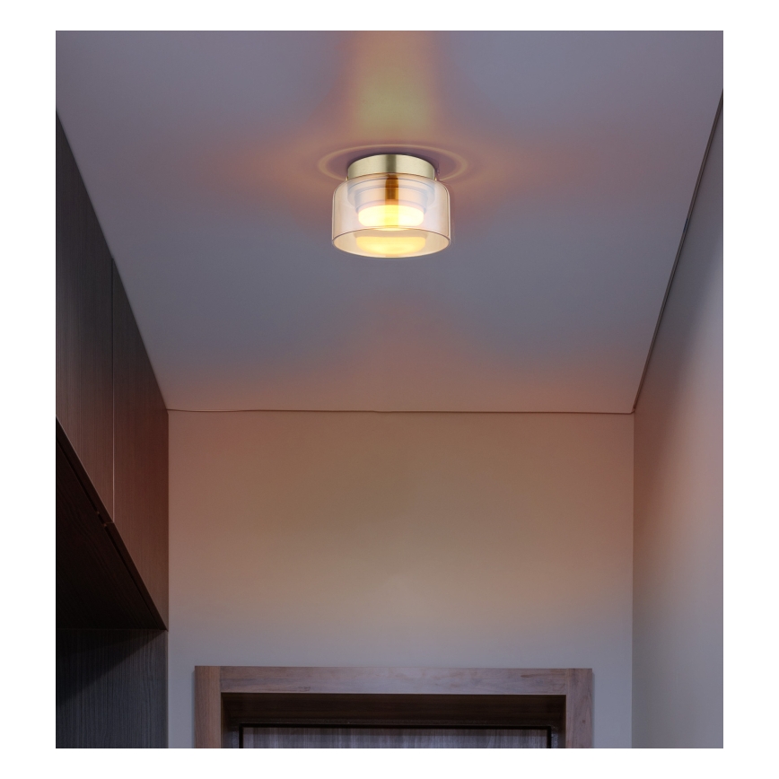 Globo - Стельовий LED світильник 1xGX53/6W/230V діаметр 13 см димчастий/коричневий