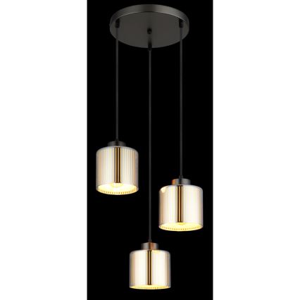 Globo - Підвісна люстра 3xE27/60W/230V глянцевий хром діаметр 33 см
