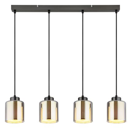 Globo - Підвісна люстра 4xE27/60W/230V глянцевий хром