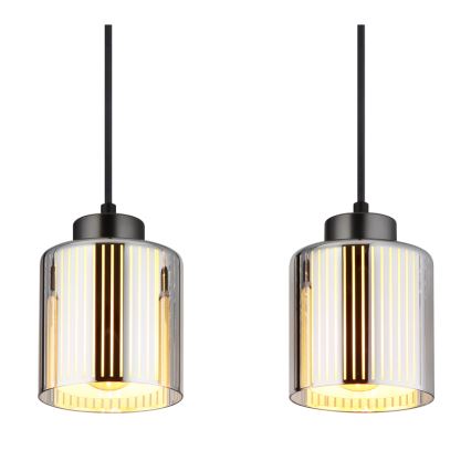 Globo - Підвісна люстра 4xE27/60W/230V глянцевий хром