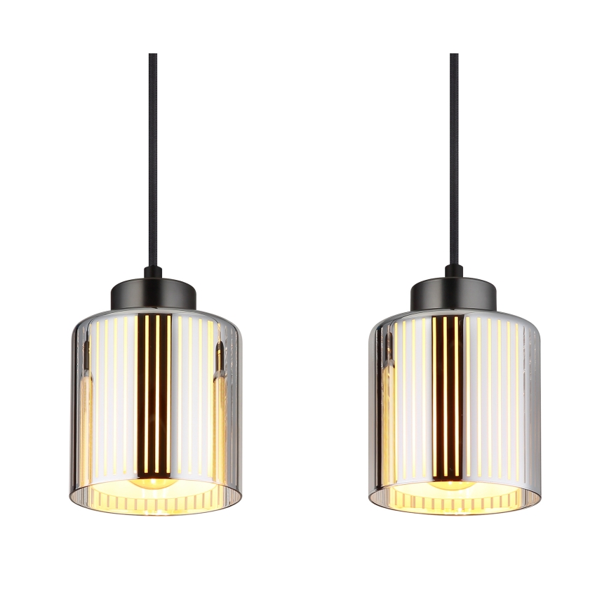 Globo - Підвісна люстра 4xE27/60W/230V глянцевий хром