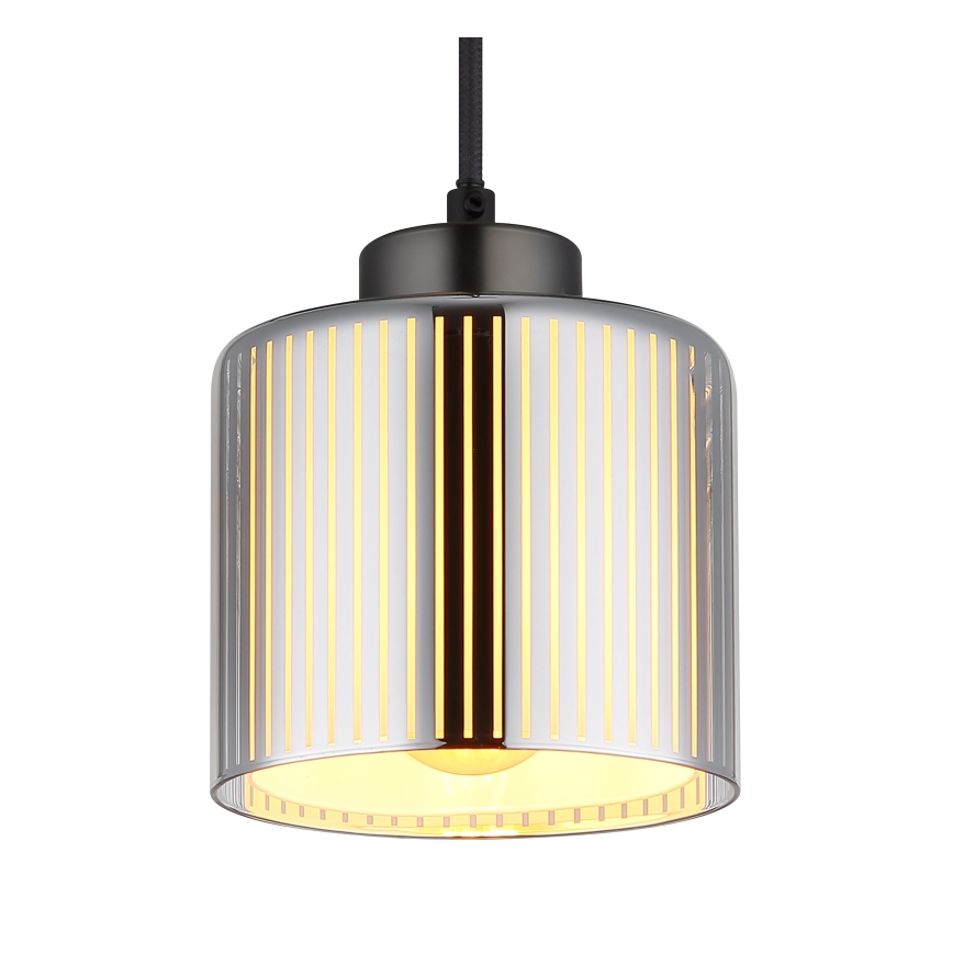 Globo - Підвісна люстра 1xE27/60W/230V глянцевий хром діаметр 14 см