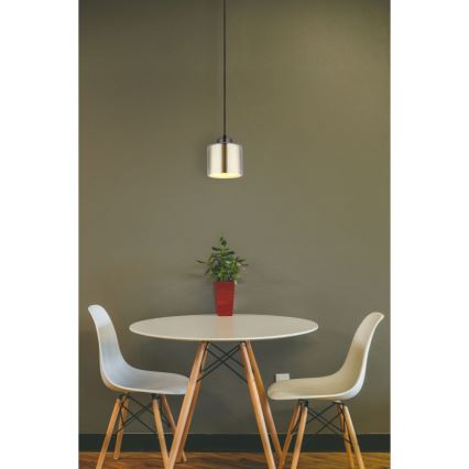 Globo - Подвесная люстра 1xE27/60W/230V блестящий хром диаметр 14 см
