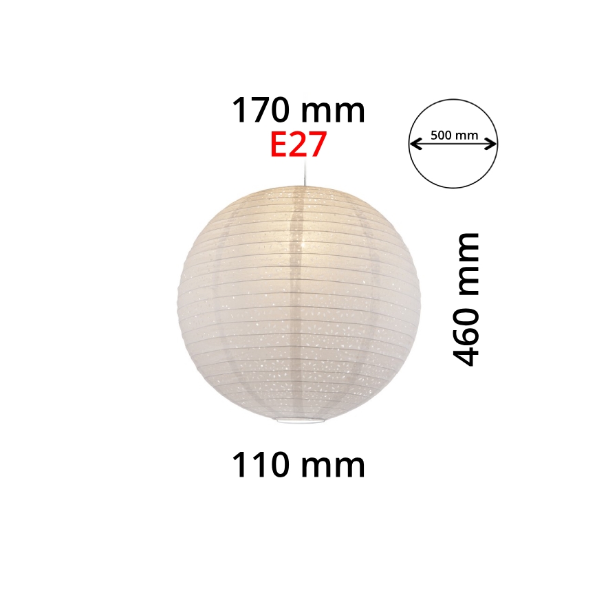 GLOBO 16911 - Абажур для люстры VARYS E27 диам. 50 см