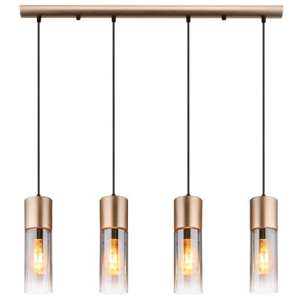 Globo - Підвісна люстра 3xE27/25W/230V бронзовий