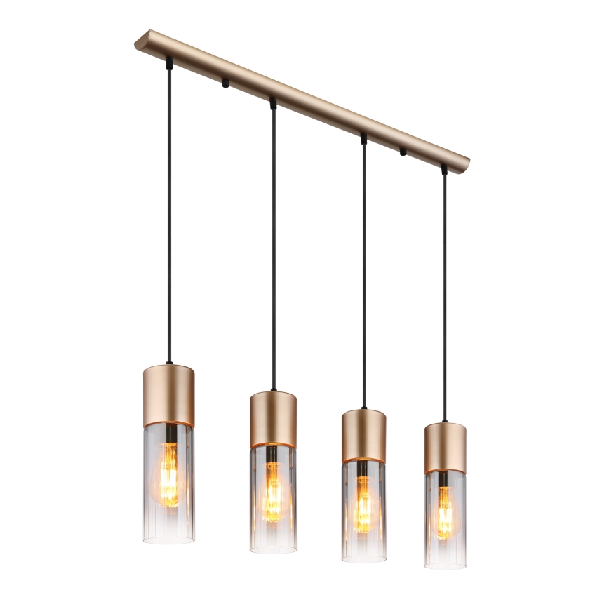 Globo - Підвісна люстра 3xE27/25W/230V бронзовий