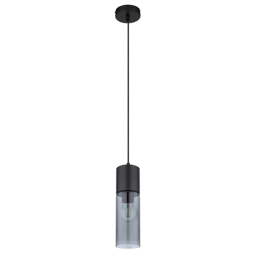 Globo - Підвісна люстра 1xE27/25W/230V діаметр 10,5 см чорний