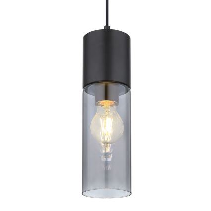 Globo - Підвісна люстра 1xE27/25W/230V діаметр 10,5 см чорний