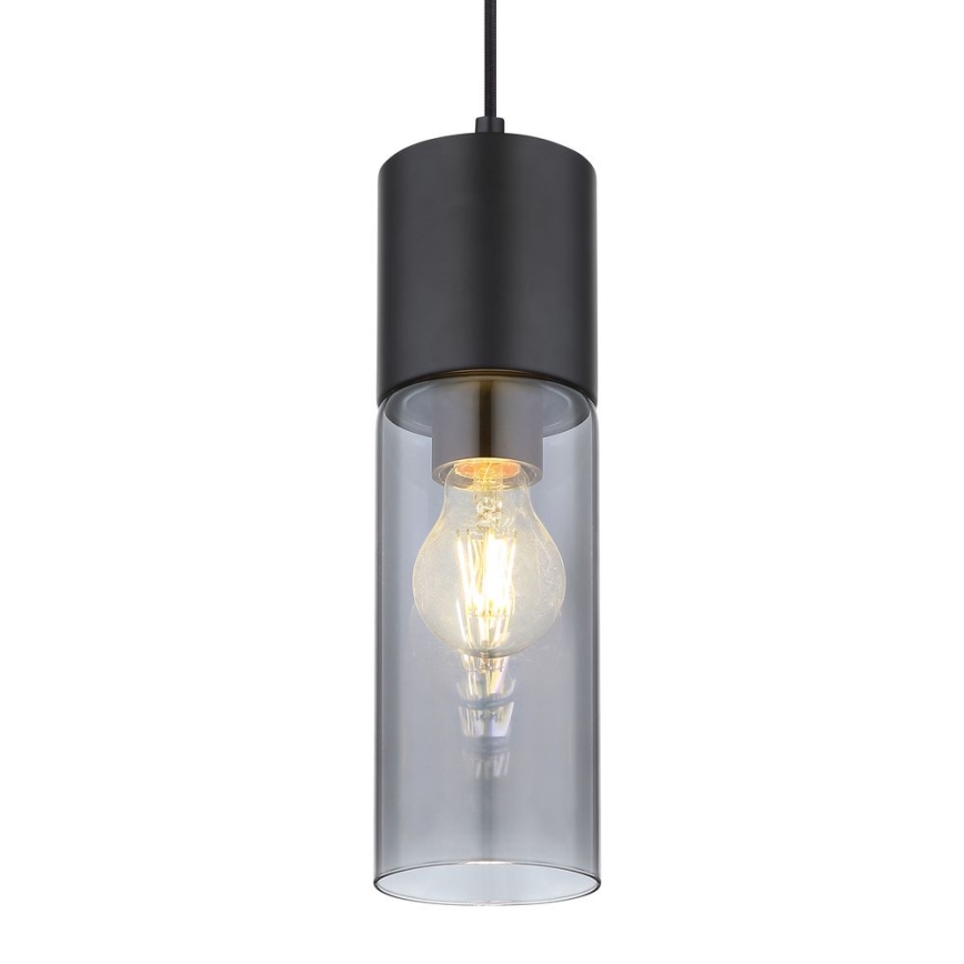 Globo - Підвісна люстра 1xE27/25W/230V діаметр 10,5 см чорний