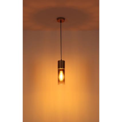 Globo - Підвісна люстра 1xE27/25W/230V бронзовий діаметр 10 см