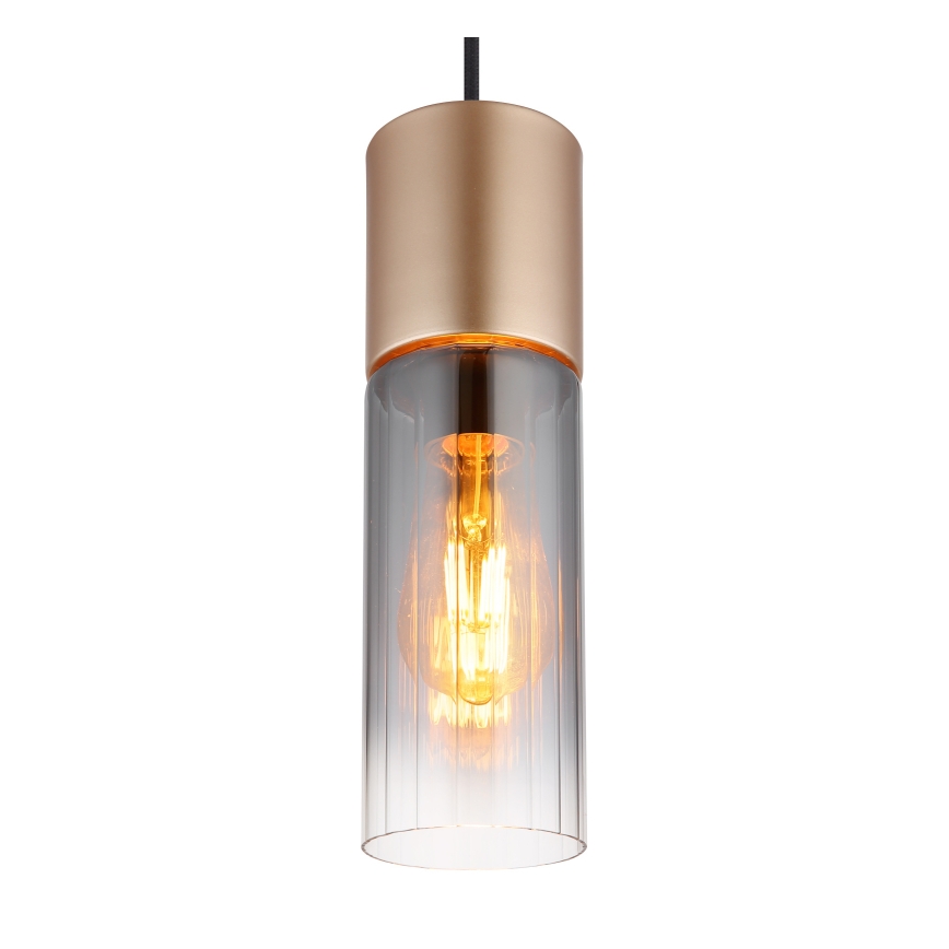Globo - Підвісна люстра 1xE27/25W/230V бронзовий діаметр 10 см