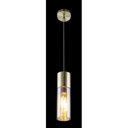 Globo - Підвісна люстра 1xE27/25W/230V діаметр 10,5 см латунь