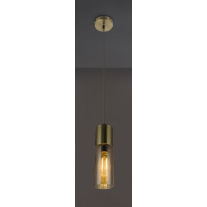 Globo - Підвісна люстра 1xE27/25W/230V діаметр 10,5 см латунь