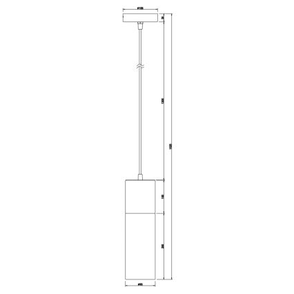 Globo - Подвесная люстра 1xE27/25W/230V диаметр 10,5 см латунь