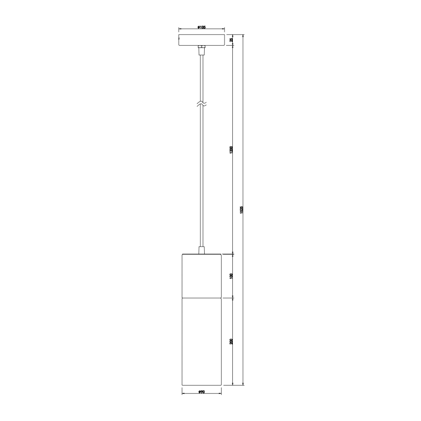Globo - Подвесная люстра 1xE27/25W/230V диаметр 10,5 см латунь