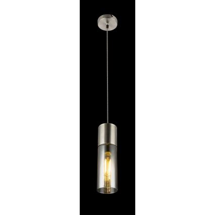 Globo - Підвісна люстра 1xE27/25W/230V діаметр 10,5 см матовий хром