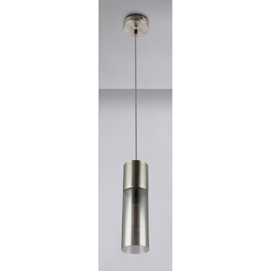 Globo - Підвісна люстра 1xE27/25W/230V діаметр 10,5 см матовий хром
