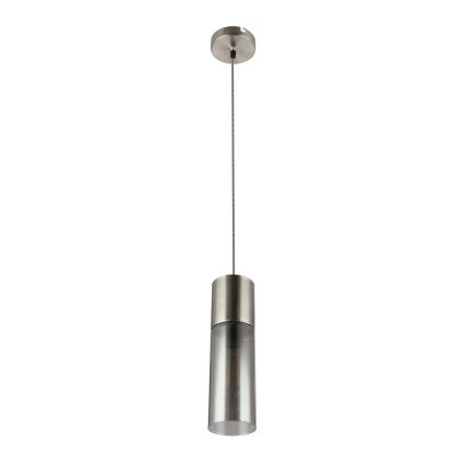 Globo - Підвісна люстра 1xE27/25W/230V діаметр 10,5 см матовий хром