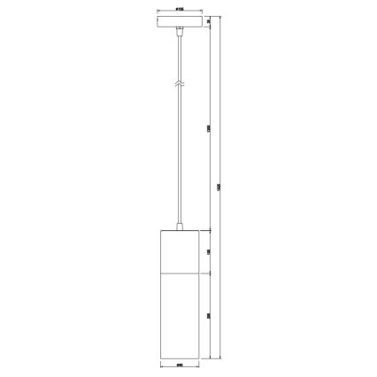 Globo - Подвесная люстра 1xE27/25W/230V диаметр 10,5 см матовый хром
