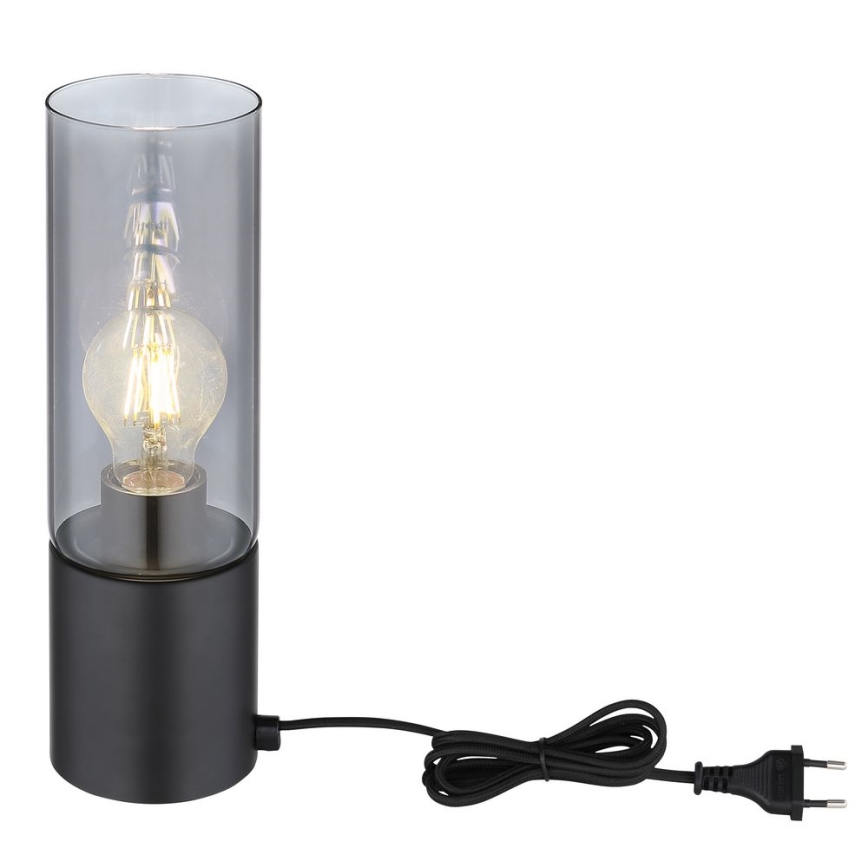 Globo - Сенсорна настільна лампа 1xE27/25W/230V діаметр 9 см чорний