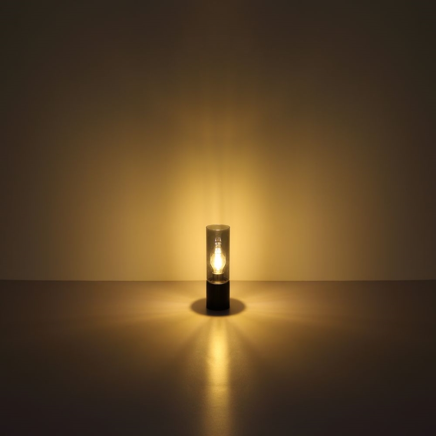 Globo - Настільна сенсорна лампа 1xE27/25W/230V діам. 9 см чорна