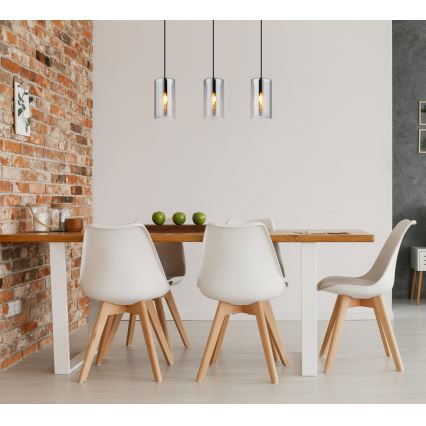 Globo - Підвісна люстра 3xE14/25W/230V чорний