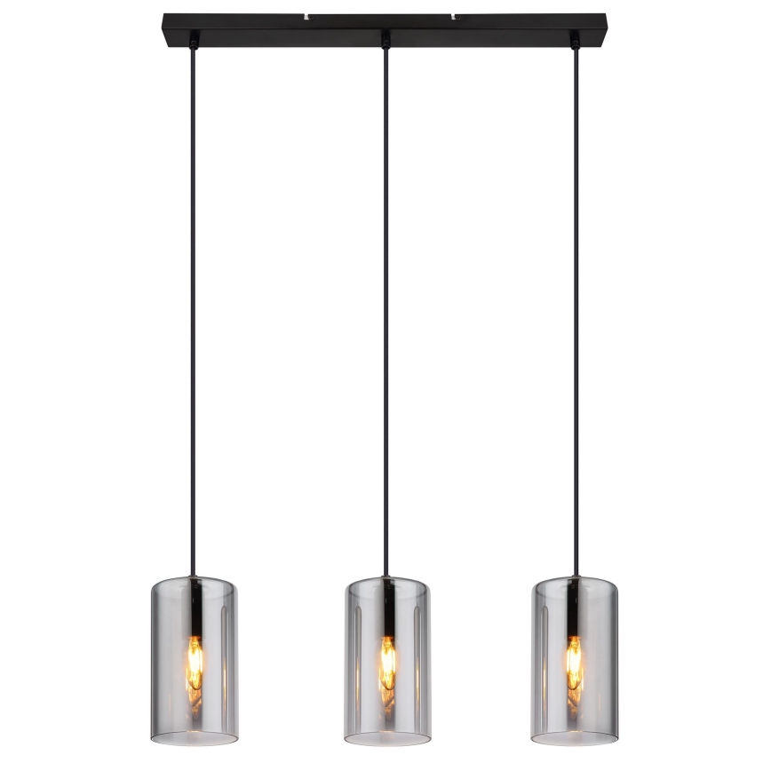Globo - Подвесная люстра 3xE14/25W/230V черный