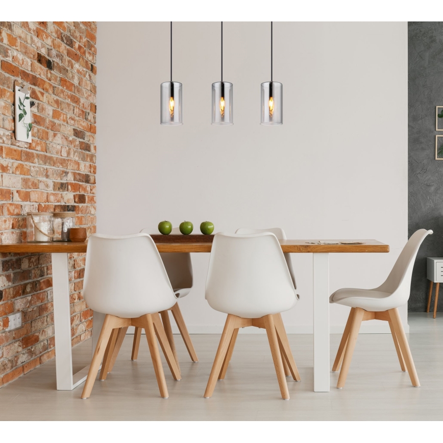 Globo - Подвесная люстра 3xE14/25W/230V черный