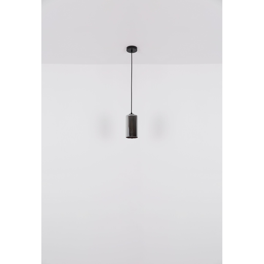 Globo - Подвесная люстра 1xE27/25W/230V диаметр 11 см черный