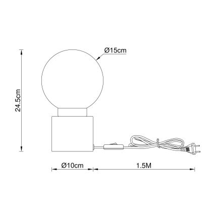 Globo - Настольная лампа 1xE14/25W/230V латунь