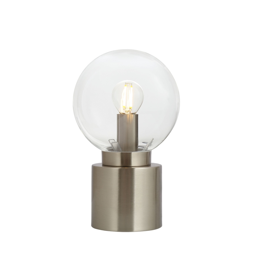 Globo - Настольная лампа 1xE14/25W/230V блестящий хром