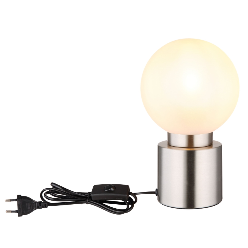 Globo - Настольная лампа 1xE14/25W/230V блестящий хром