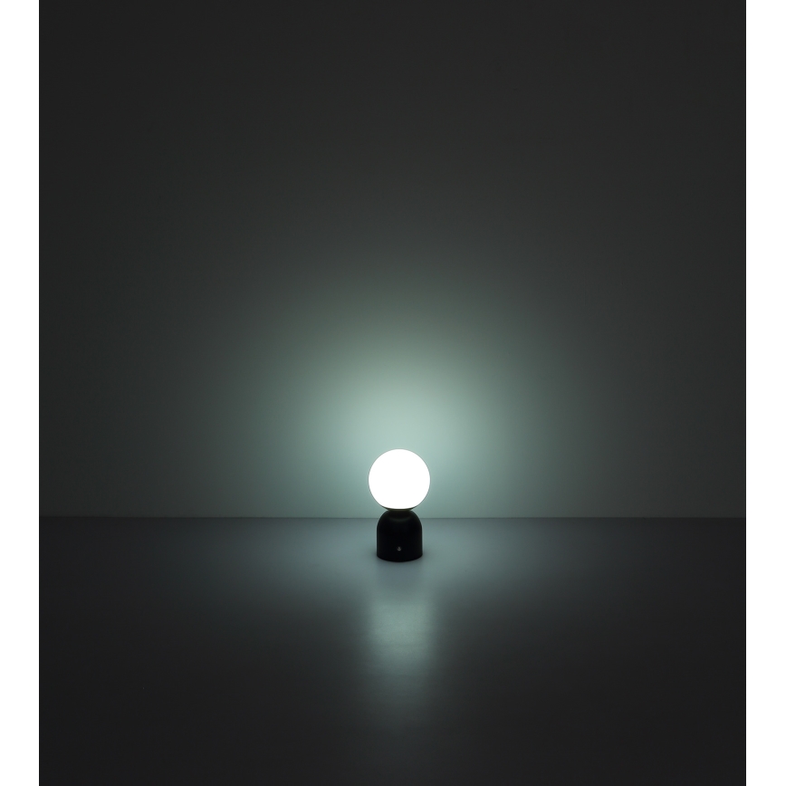 Globo - Сенсорна настільна LED лампа з регулюванням яскравості LED/2,5W/3,7V 2700K/4000K/6500K 1800 mAh USB матовий хром